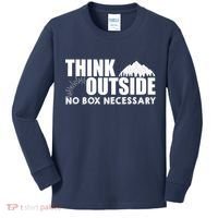 Think Outside No Box Necessary Kids Long Sleeve Shirt thumb 0