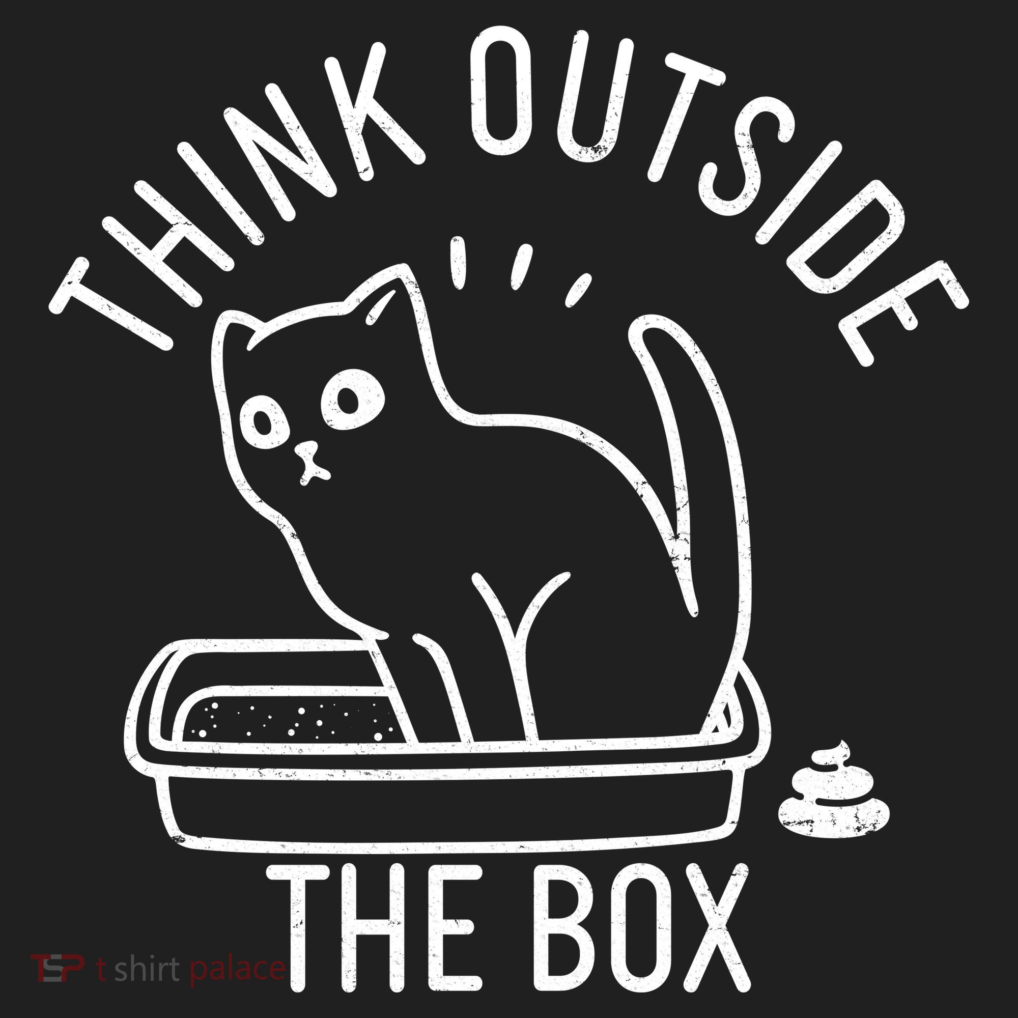 Think Outside The Box Cat Poop Women's Sweatshirt