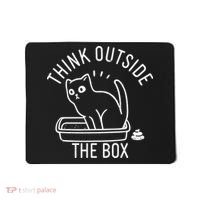 Think Outside The Box Cat Poop Mousepad thumb 0