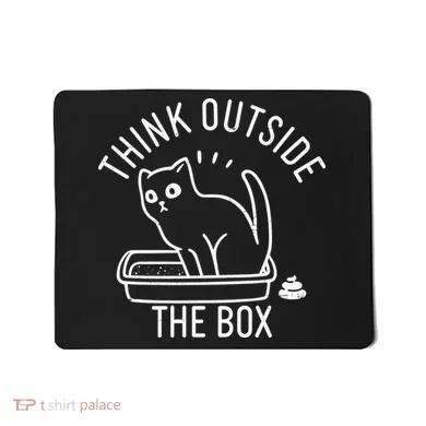 Think Outside The Box Cat Poop Mousepad