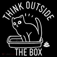 Think Outside The Box Cat Poop Ornament thumb 1