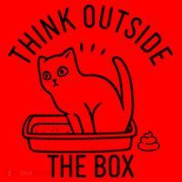 Think Outside The Box Cat Poop Santa Hat thumb 1