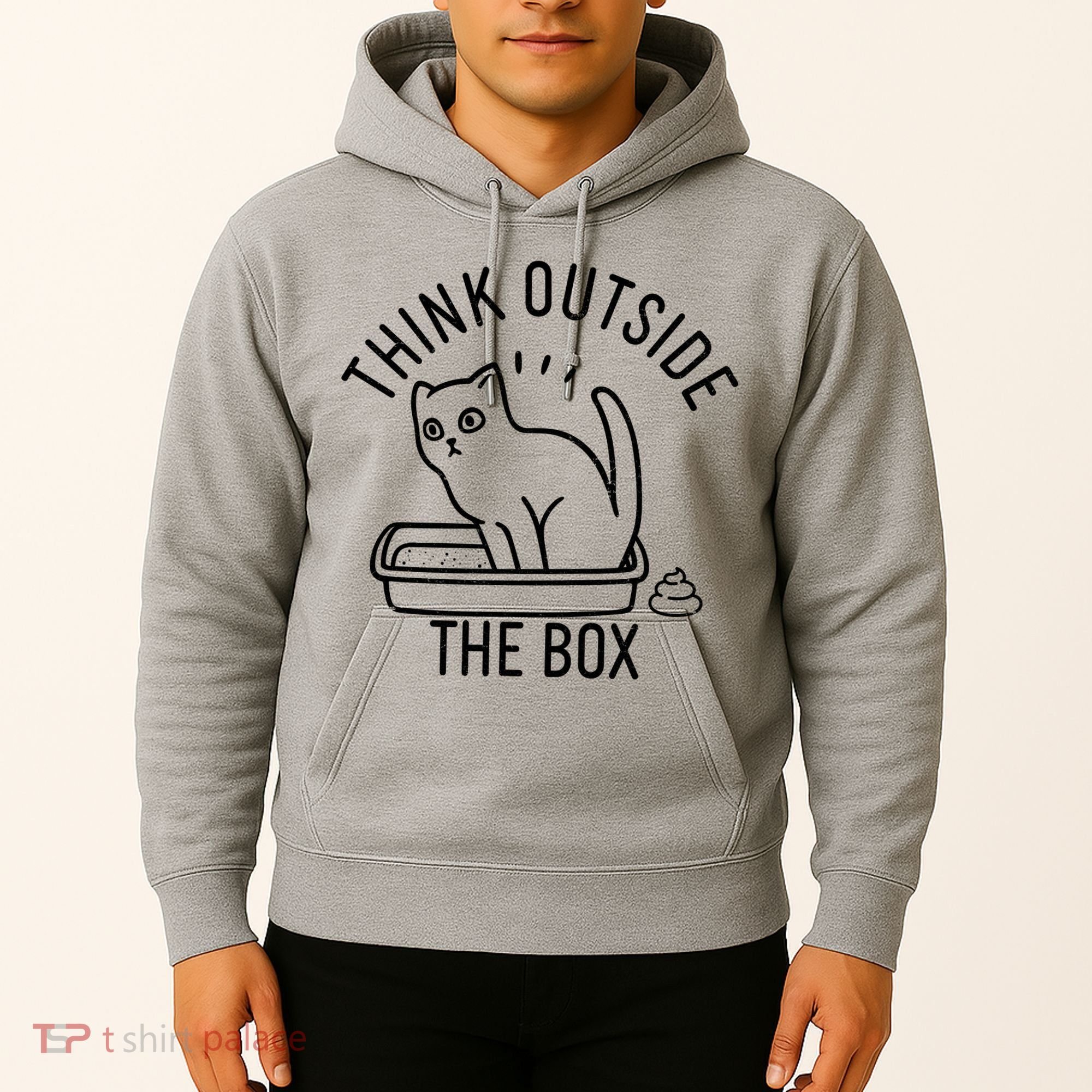 Think Outside The Box Cat Poop Hoodie