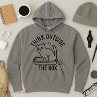 Think Outside The Box Cat Poop Hoodie thumb 3