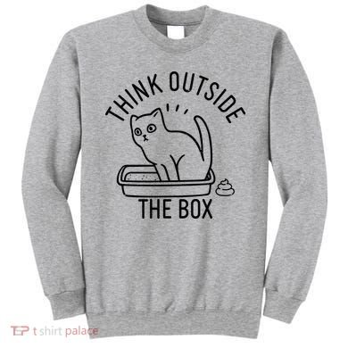 Think Outside The Box Cat Poop Sweatshirt