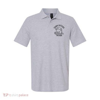 Think Outside The Box Cat Poop Polo
