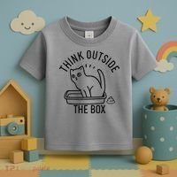 Think Outside The Box Cat Poop Toddler T-Shirt thumb 3
