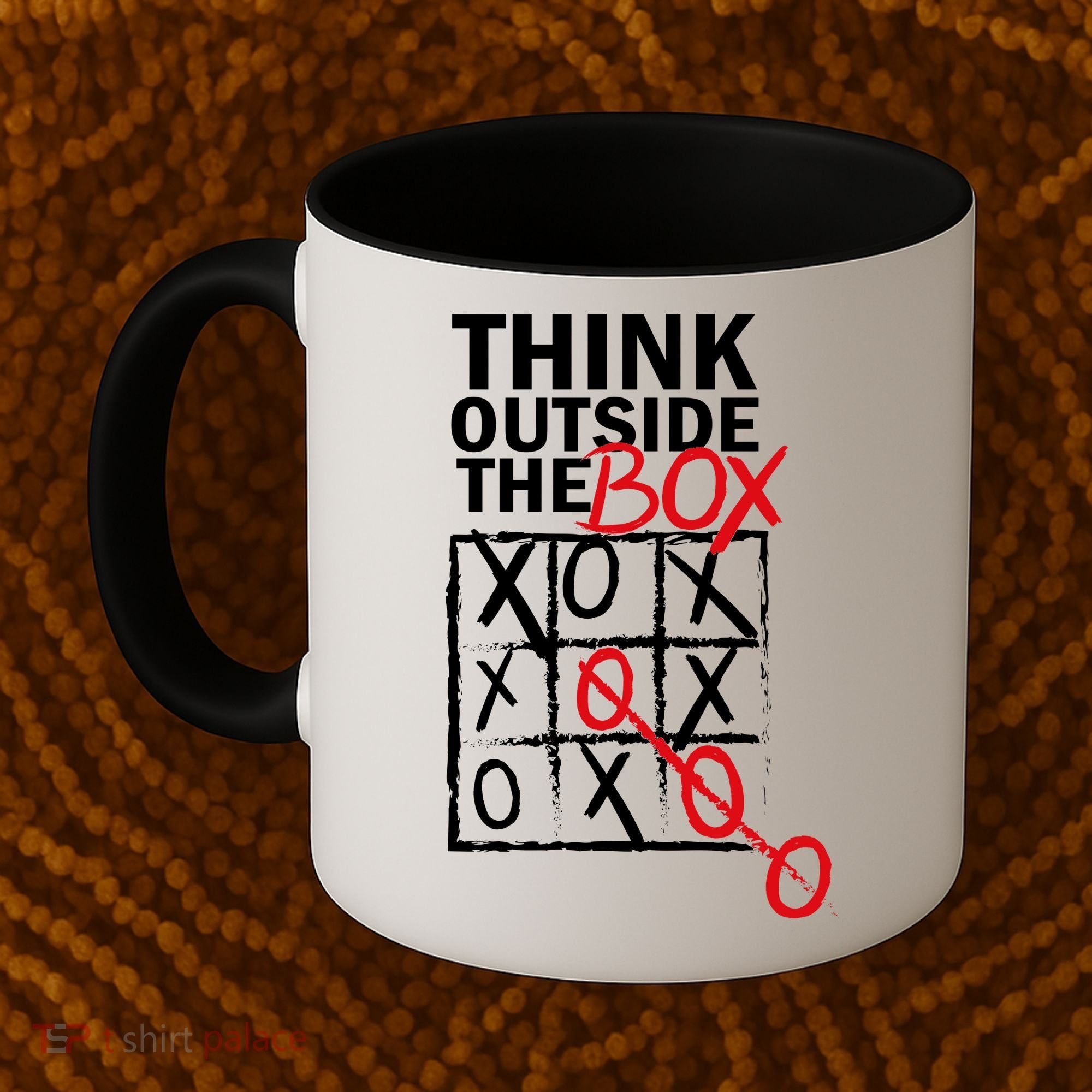 Think Outside The Box Tic Tac Toe Coffee Mug