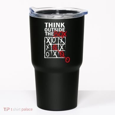 Think Outside The Box Tic Tac Toe Tumbler