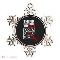 Think Outside The Box Tic Tac Toe Ornament thumb 0