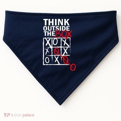 Think Outside The Box Tic Tac Toe USA-Made Doggie Bandana