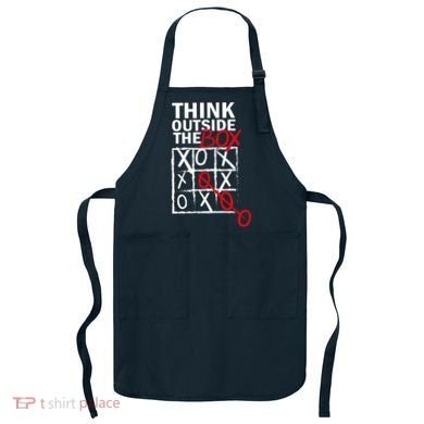 Think Outside The Box Tic Tac Toe Apron