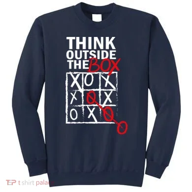 Think Outside The Box Tic Tac Toe Sweatshirt