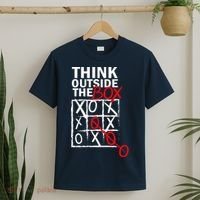 Think Outside The Box Tic Tac Toe T-Shirt thumb 2