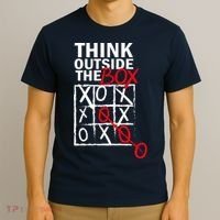 Think Outside The Box Tic Tac Toe T-Shirt thumb 3