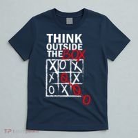 Think Outside The Box Tic Tac Toe T-Shirt thumb 5