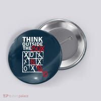 Think Outside The Box Tic Tac Toe Button thumb 0