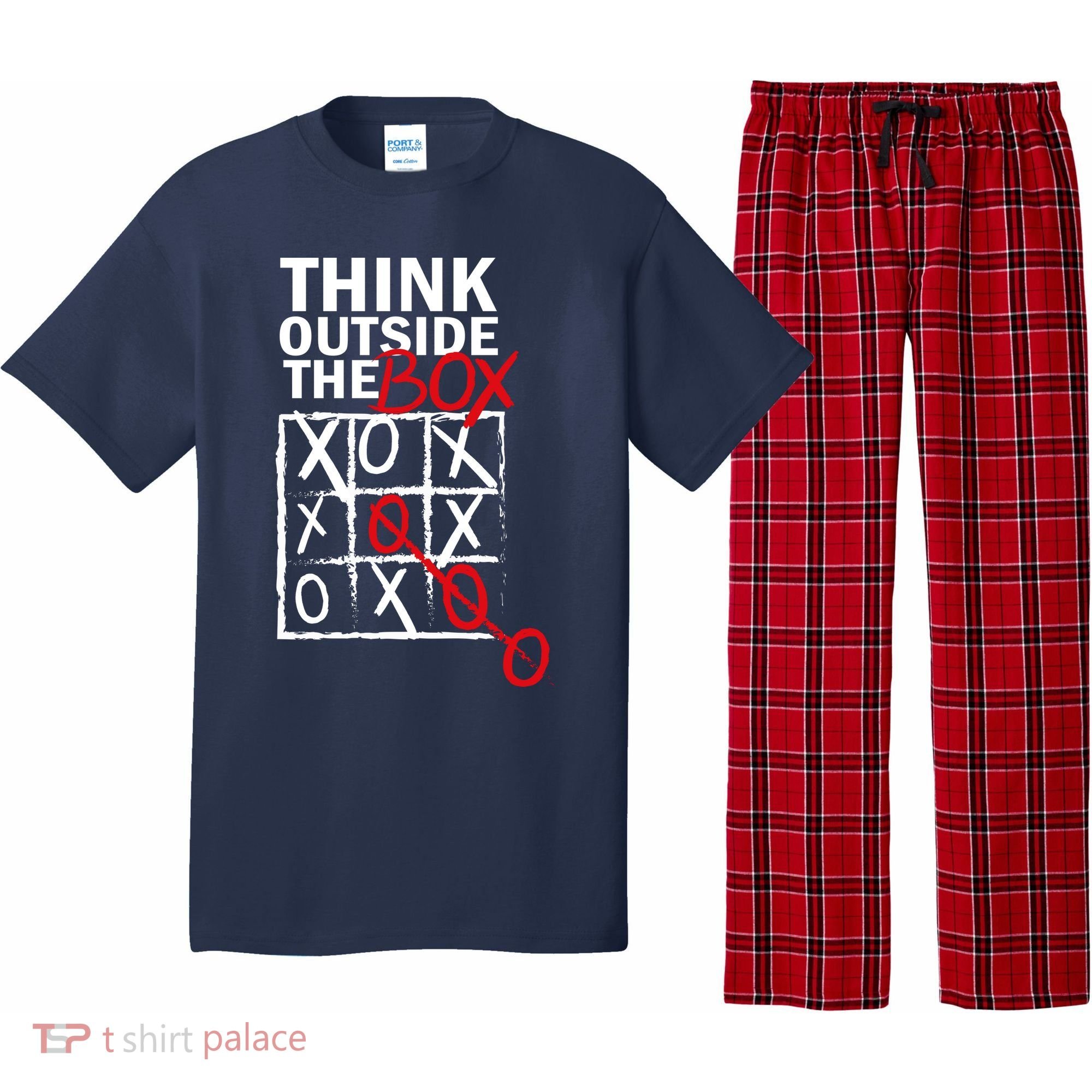 Think Outside The Box Tic Tac Toe Pajama Set