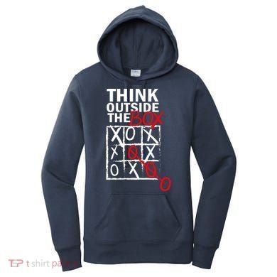 Think Outside The Box Tic Tac Toe Women's Hoodie