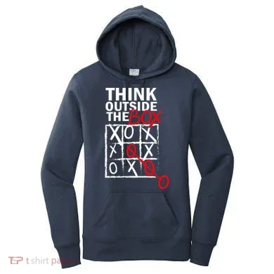 Think Outside The Box Tic Tac Toe Women's Hoodie