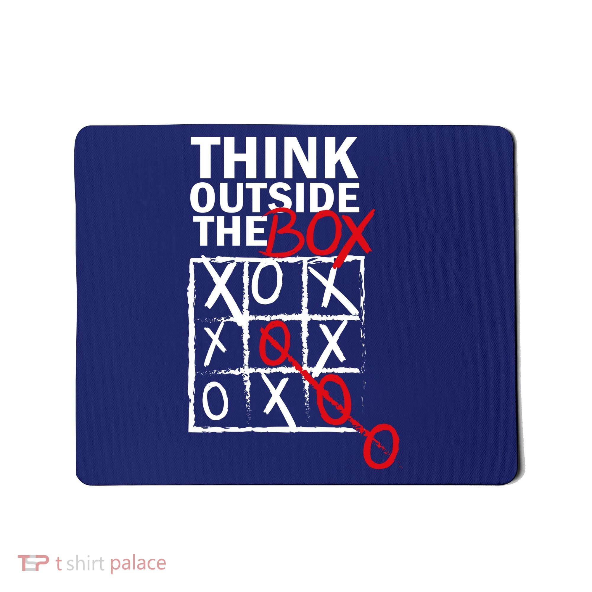 Think Outside The Box Tic Tac Toe Mousepad