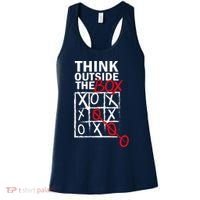 Think Outside The Box Tic Tac Toe Women's Tank Top thumb 0