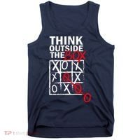 Think Outside The Box Tic Tac Toe Tank Top thumb 0