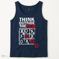 Think Outside The Box Tic Tac Toe Tank Top thumb 2
