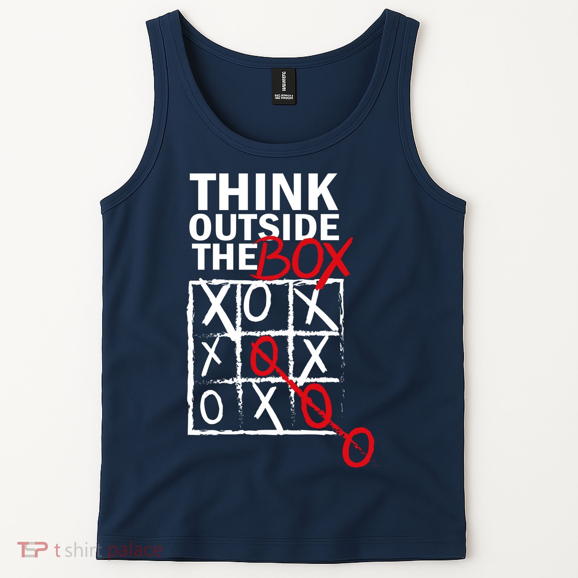 Think Outside The Box Tic Tac Toe Tank Top