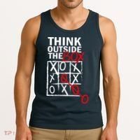 Think Outside The Box Tic Tac Toe Tank Top thumb 3