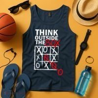 Think Outside The Box Tic Tac Toe Tank Top thumb 4
