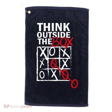 Think Outside The Box Tic Tac Toe Golf Towel