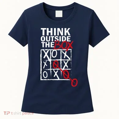 Think Outside The Box Tic Tac Toe Women's T-Shirt