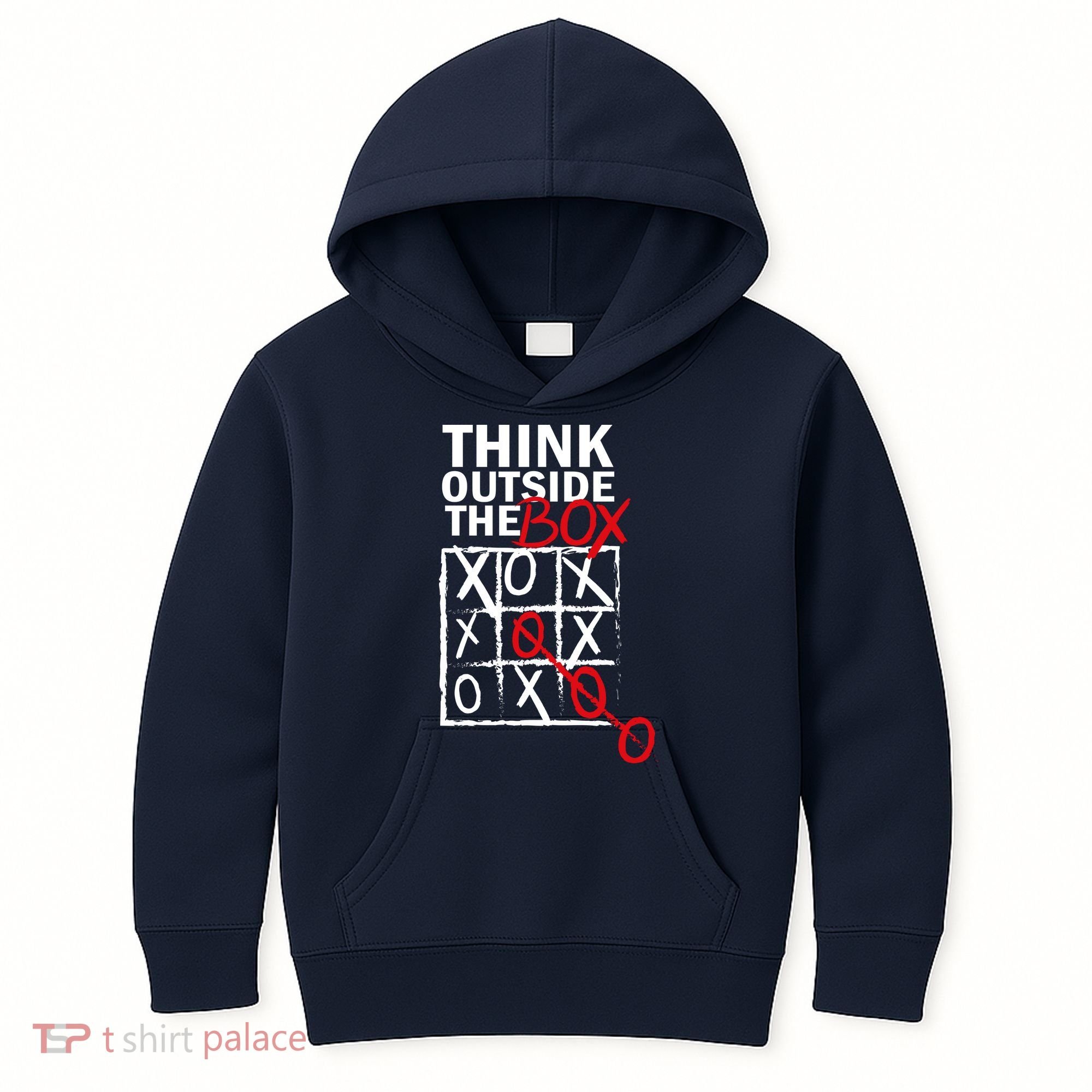 Think Outside The Box Tic Tac Toe Kids Hoodie