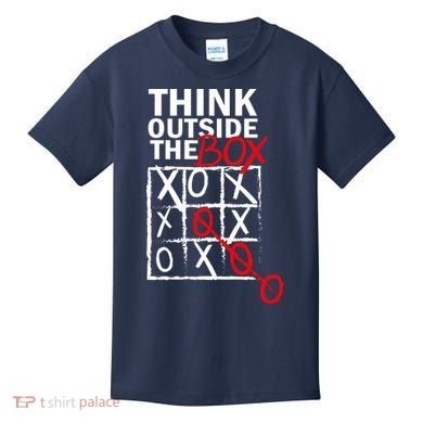 Think Outside The Box Tic Tac Toe Kids T-Shirt
