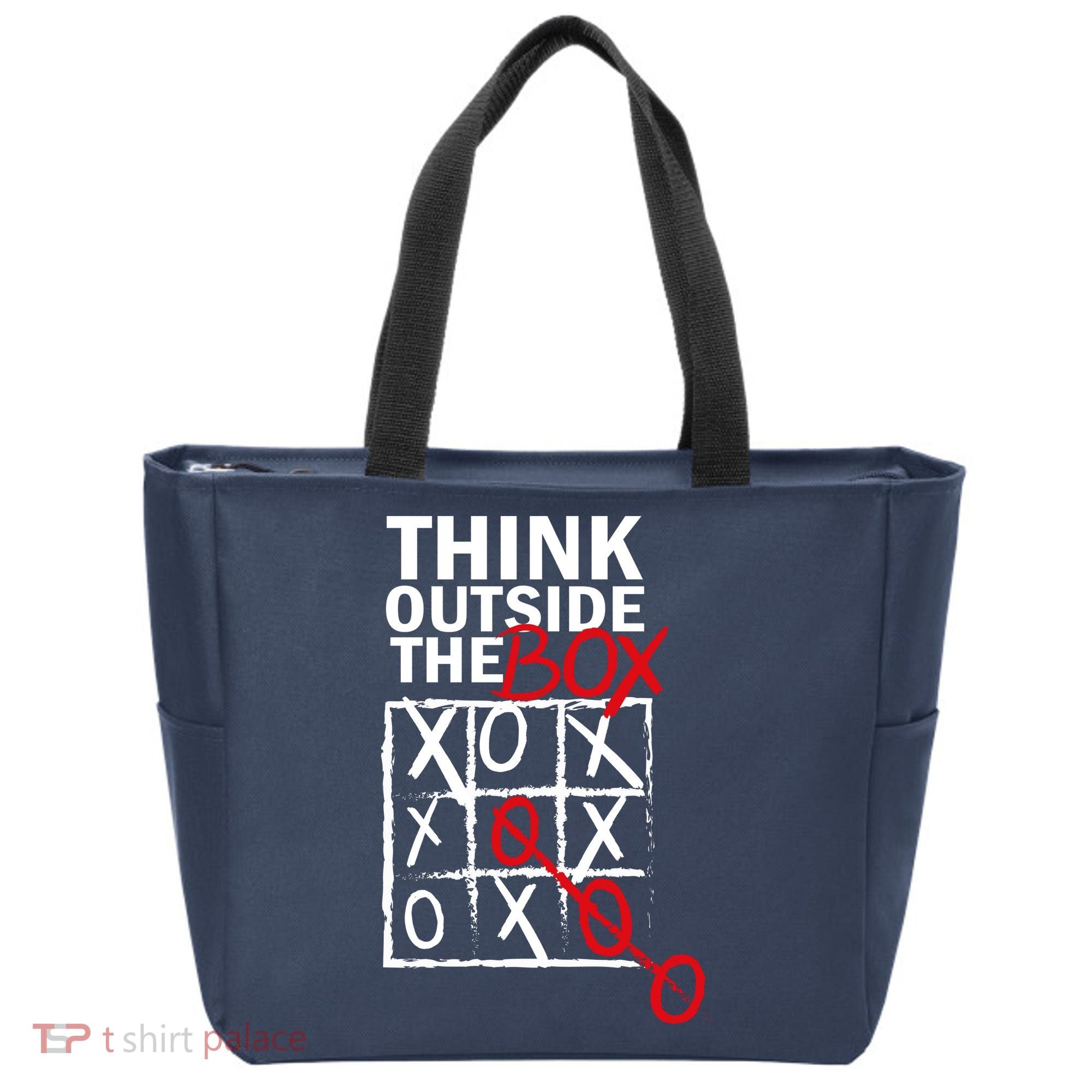 Think Outside The Box Tic Tac Toe Tote Bag