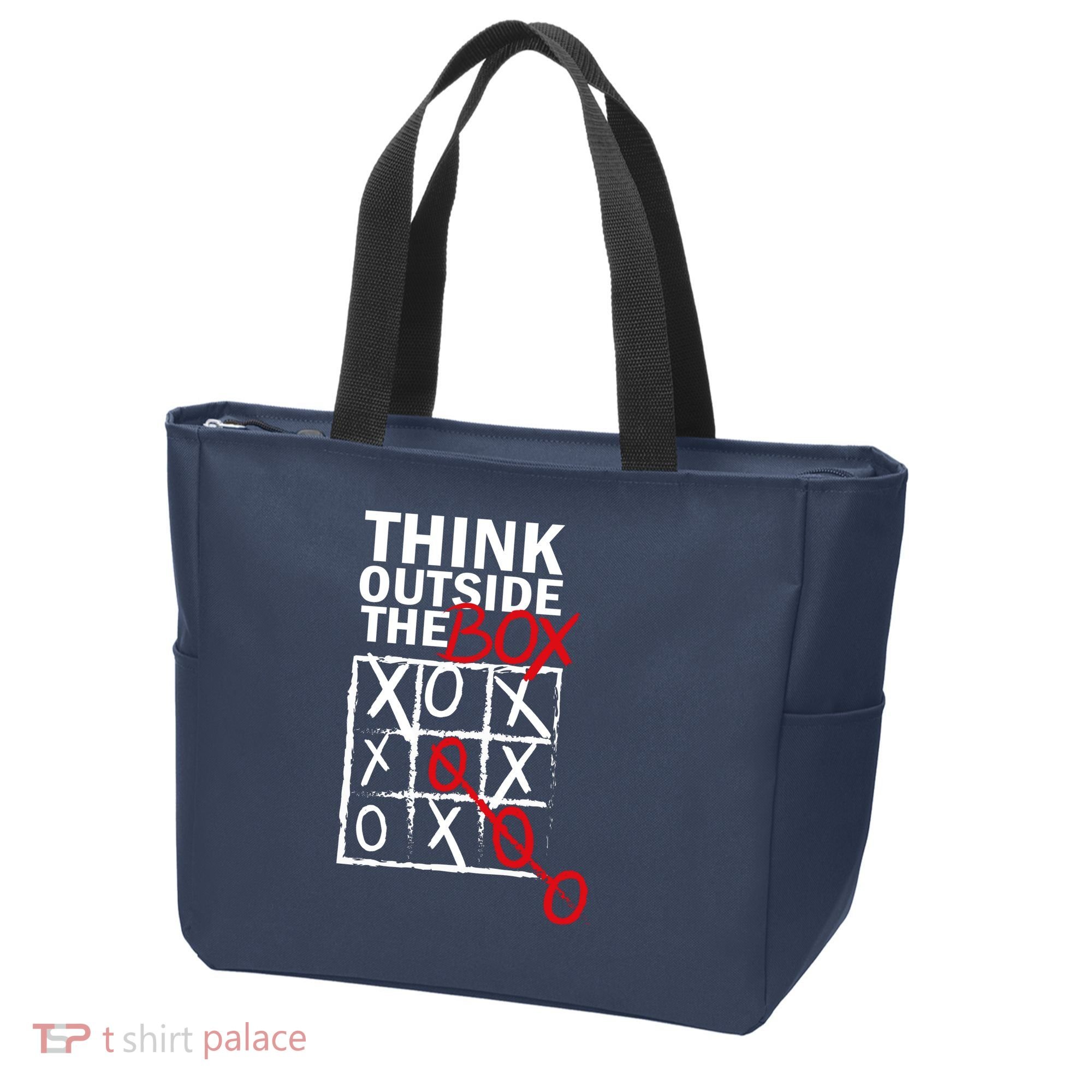 Think Outside The Box Tic Tac Toe Tote Bag