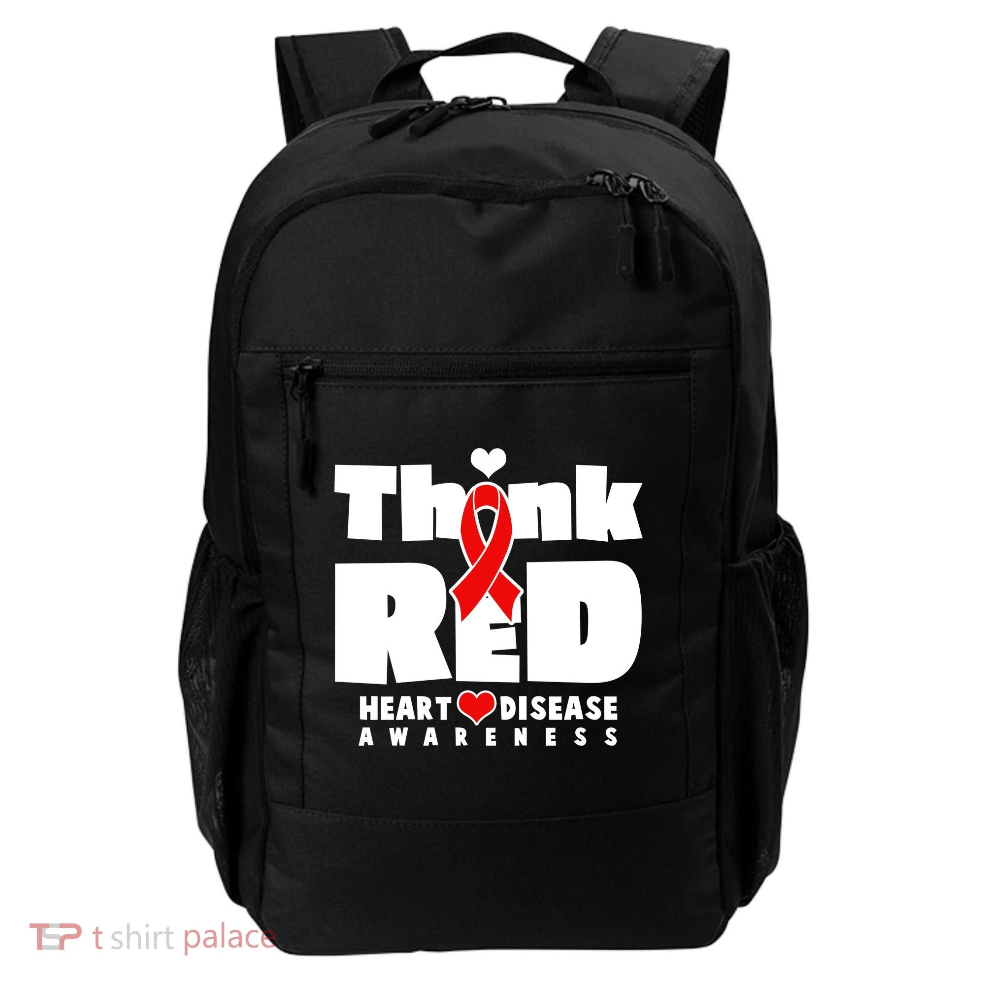 Think Red Heart Disease Awareness Backpack
