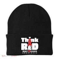 Think Red Heart Disease Awareness Beanie thumb 0