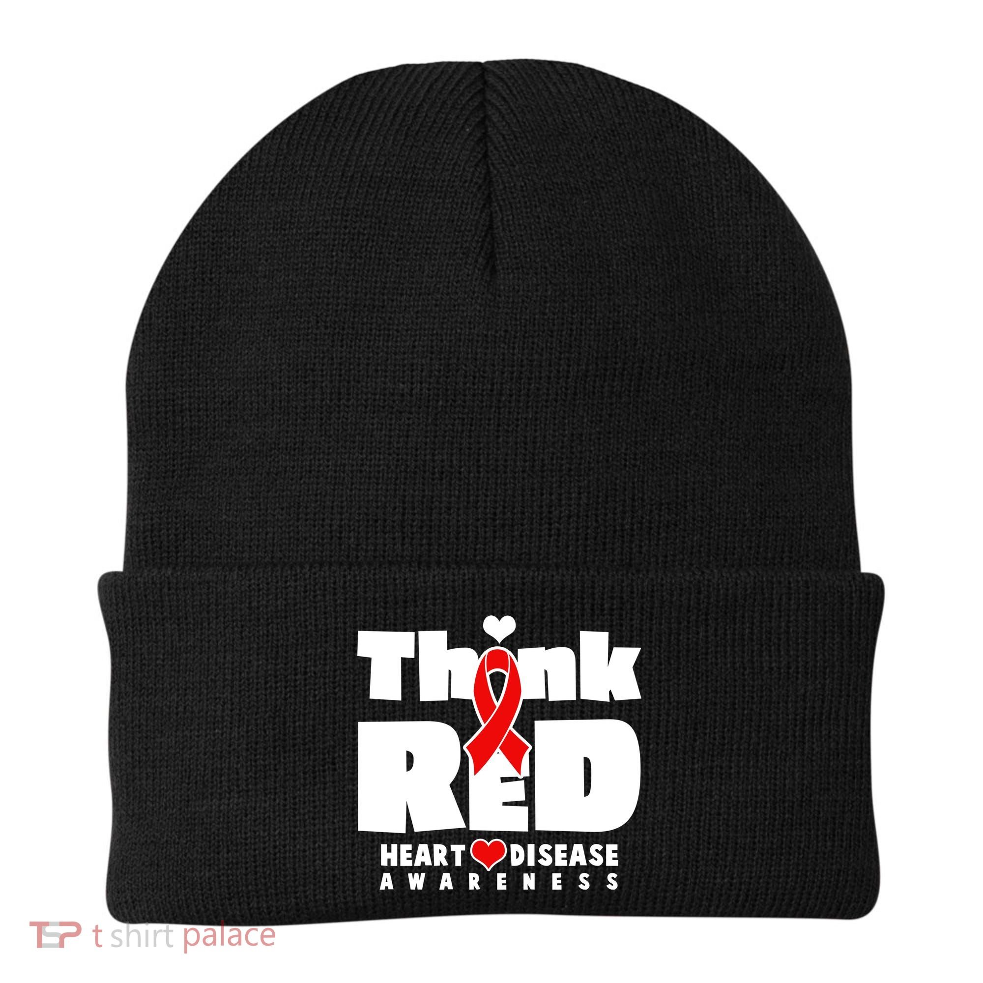 Think Red Heart Disease Awareness Beanie