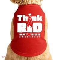 Think Red Heart Disease Awareness Doggie Tank thumb 0