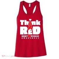 Think Red Heart Disease Awareness Women's Tank Top thumb 0