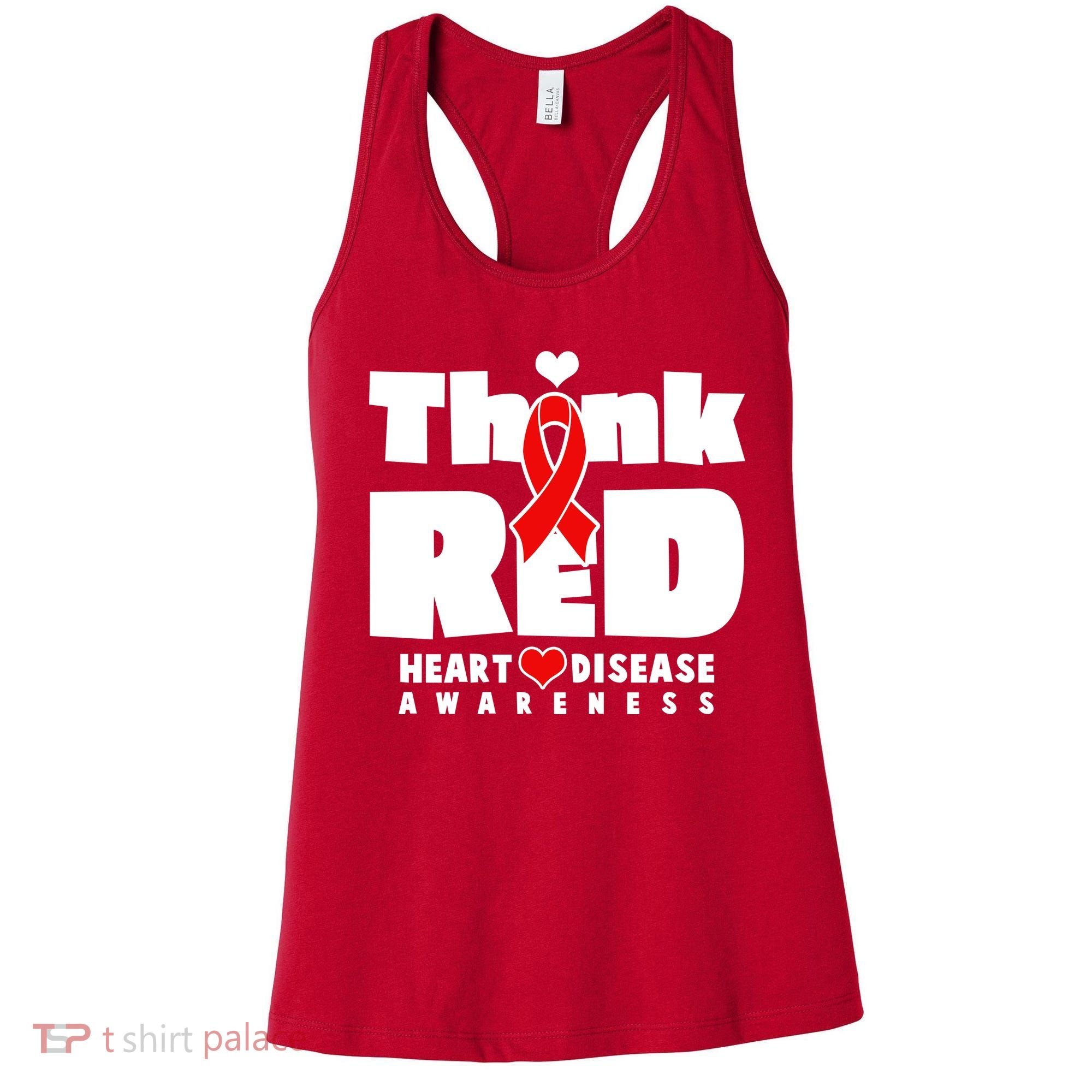 Think Red Heart Disease Awareness Women's Tank Top