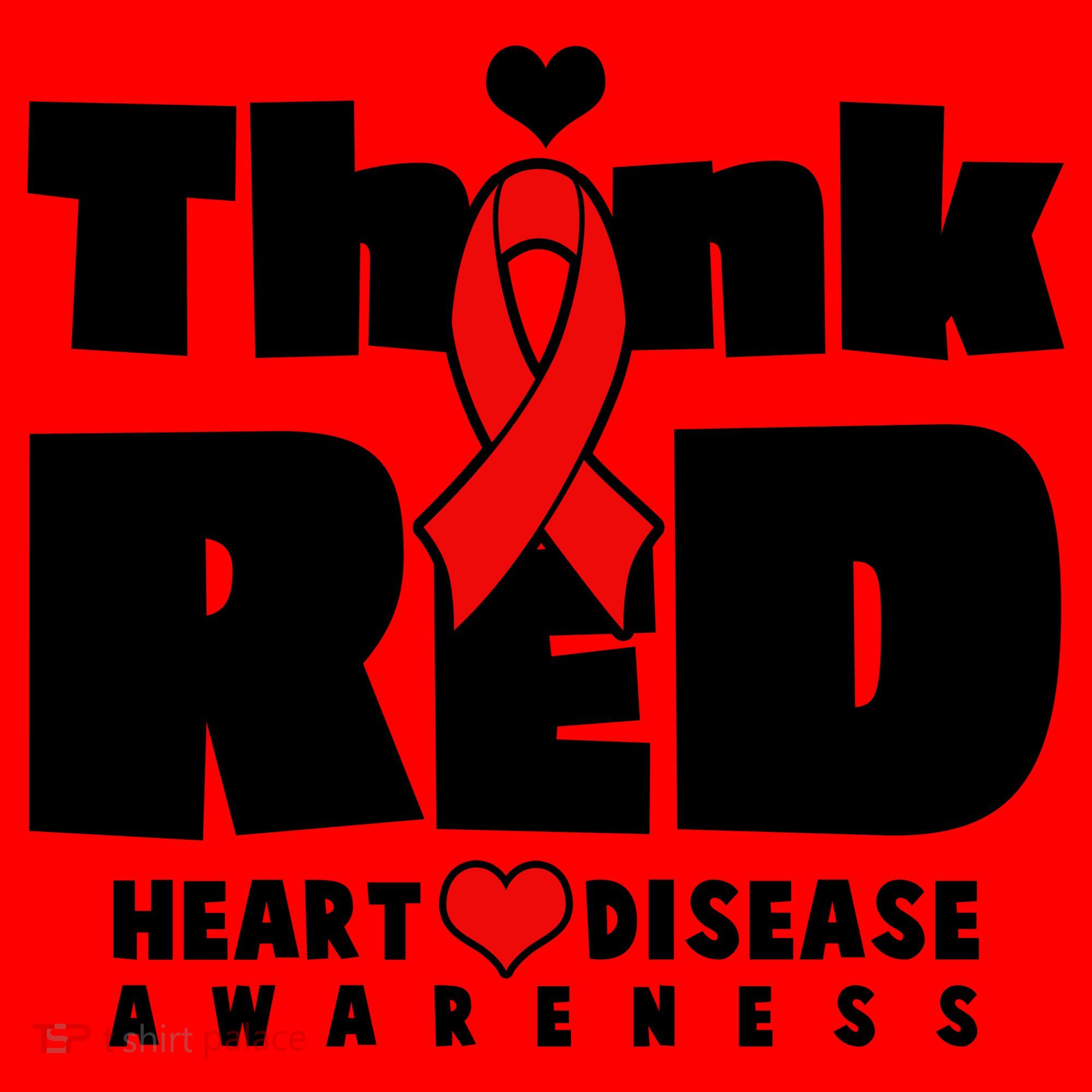 Think Red Heart Disease Awareness Santa Hat