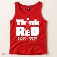 Think Red Heart Disease Awareness Tank Top thumb 2