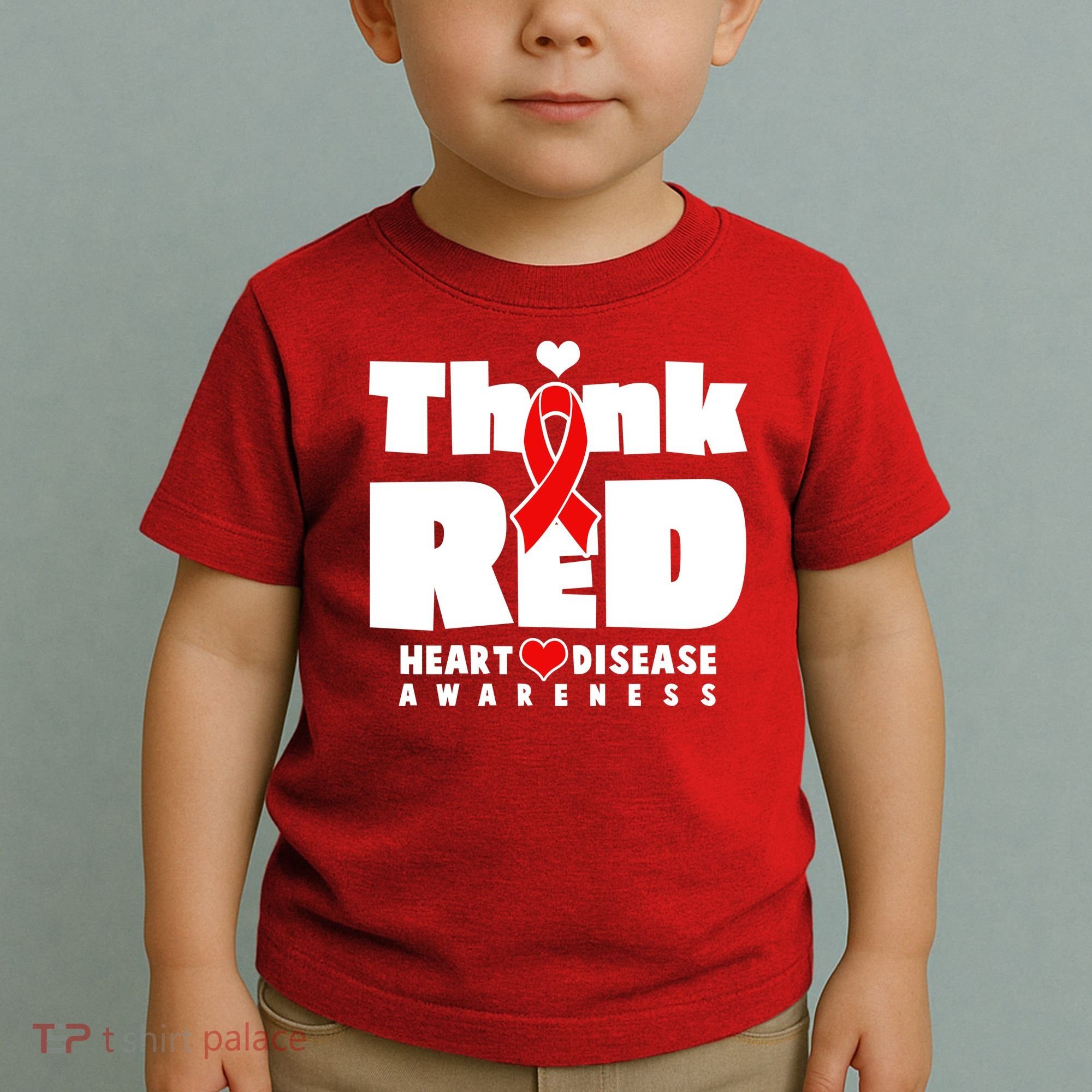 Think Red Heart Disease Awareness Toddler T-Shirt