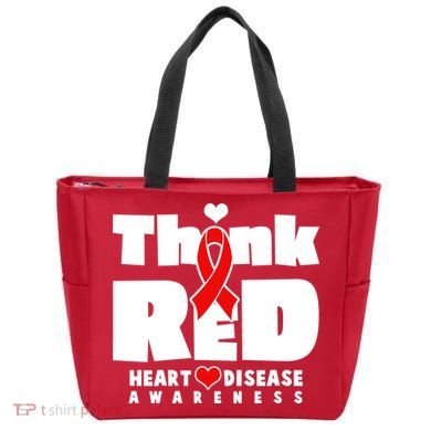 Think Red Heart Disease Awareness Tote Bag