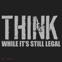 Think While It Is Still Leagal Golf Towel thumb 3