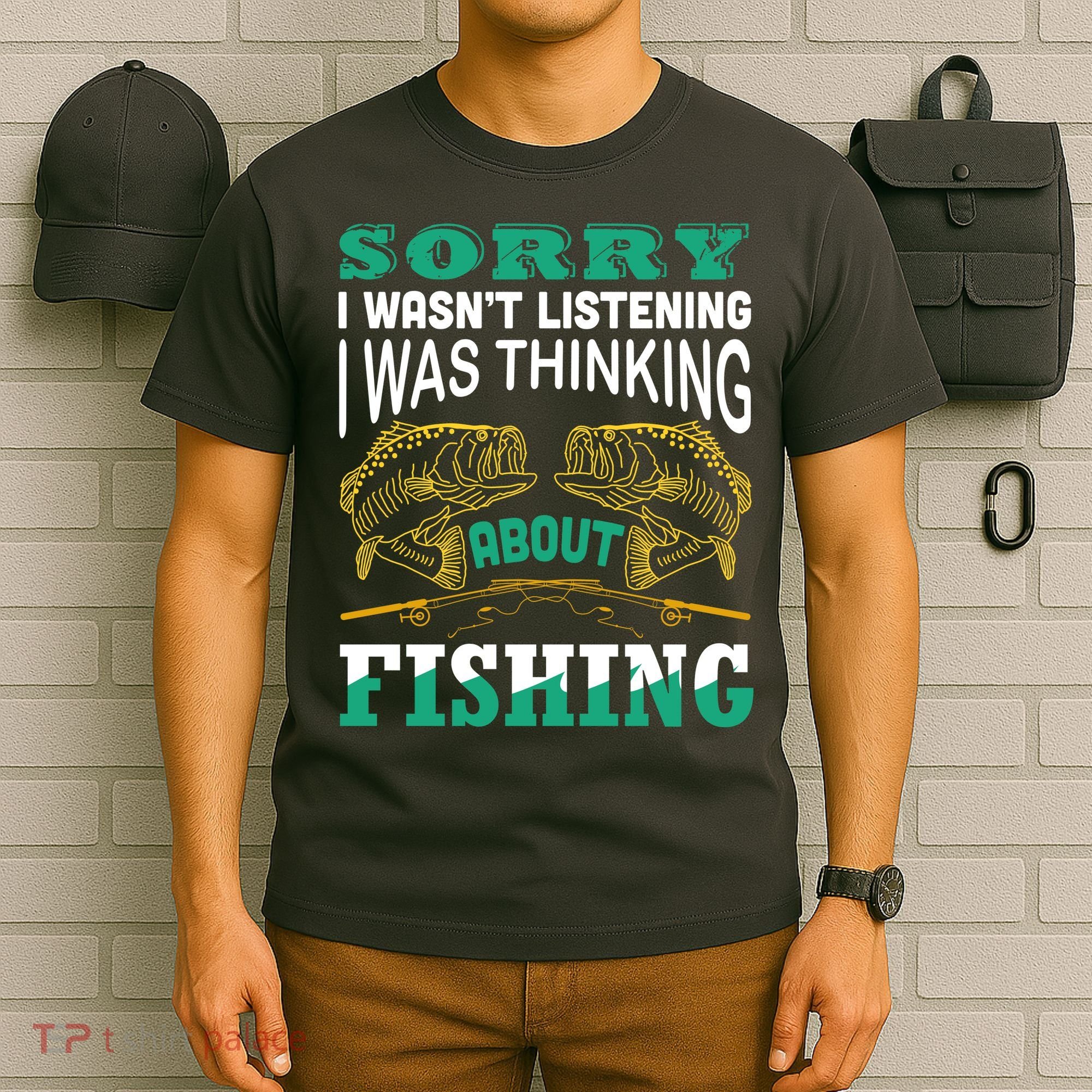 Thinking About Fishing Funny T-Shirt