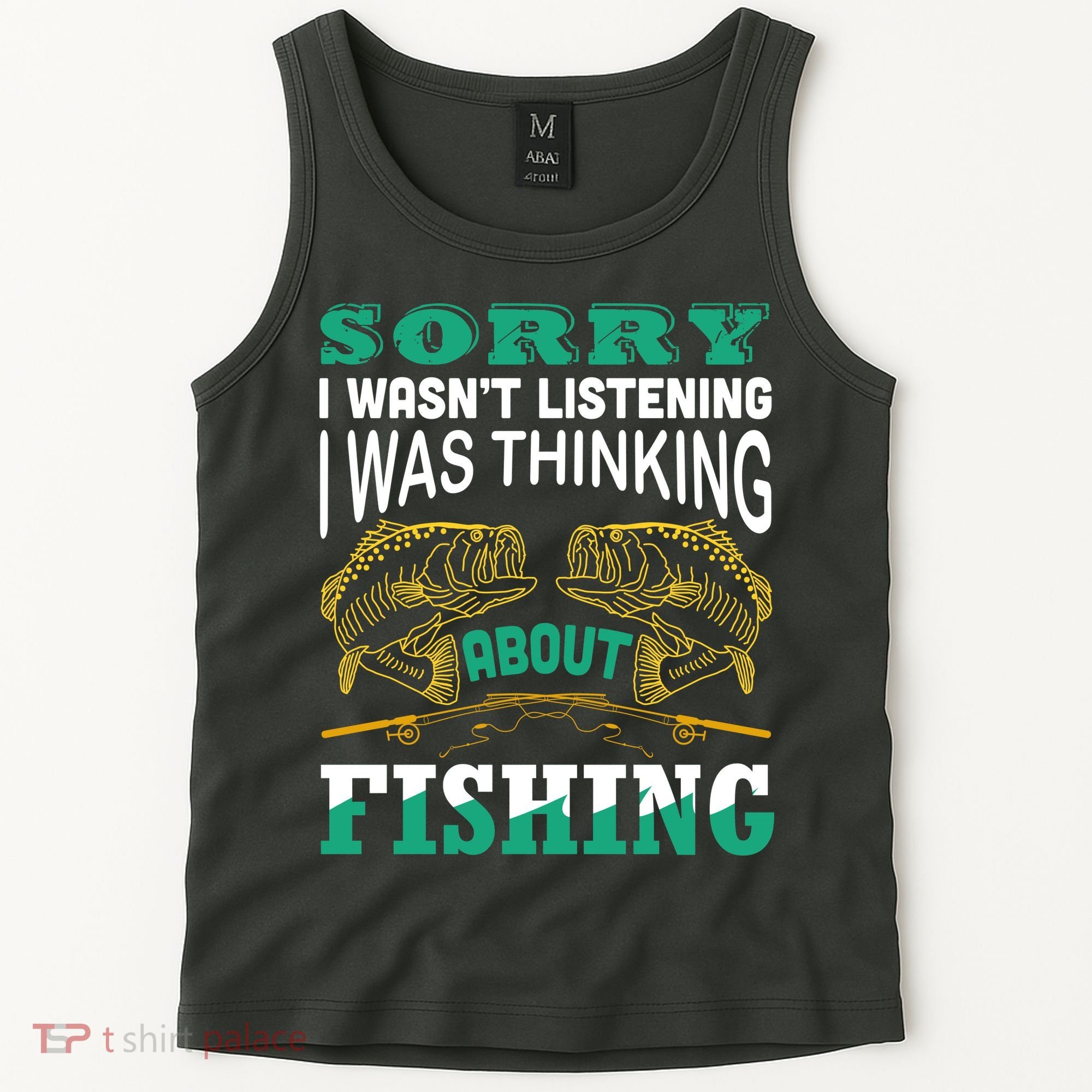 Thinking About Fishing Funny Tank Top